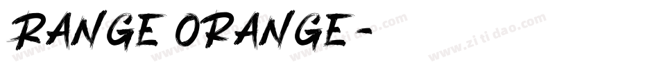 Range Orange字体转换